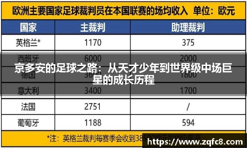 京多安的足球之路:从天才少年到世界级中场巨星的成长历程